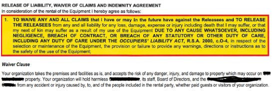 Waiver Clause